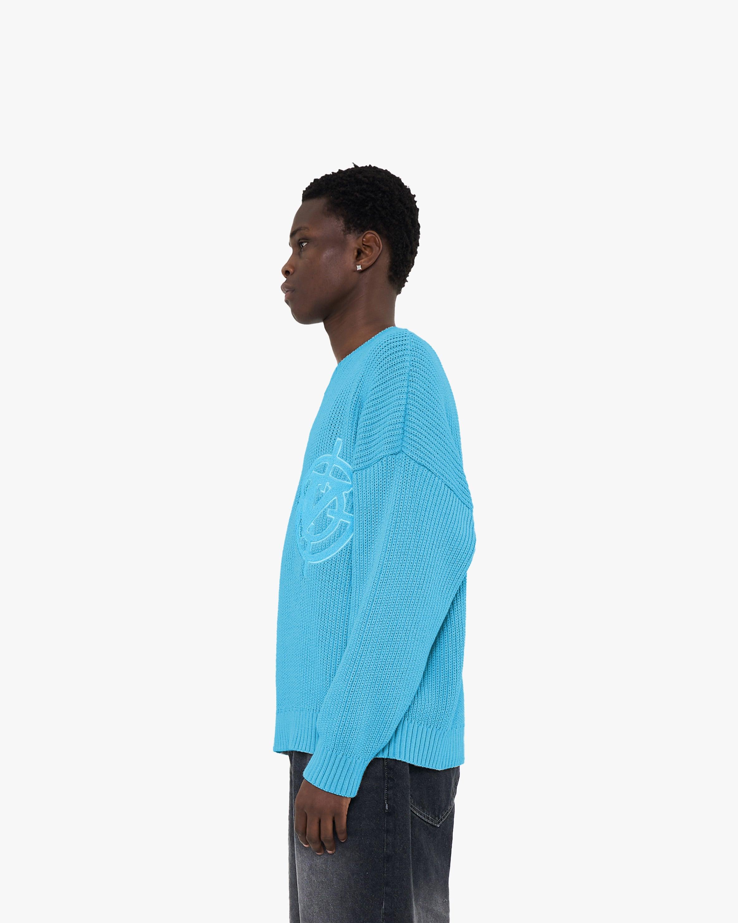V-LOGO KNITWEAR SKY BLUE - Image 5