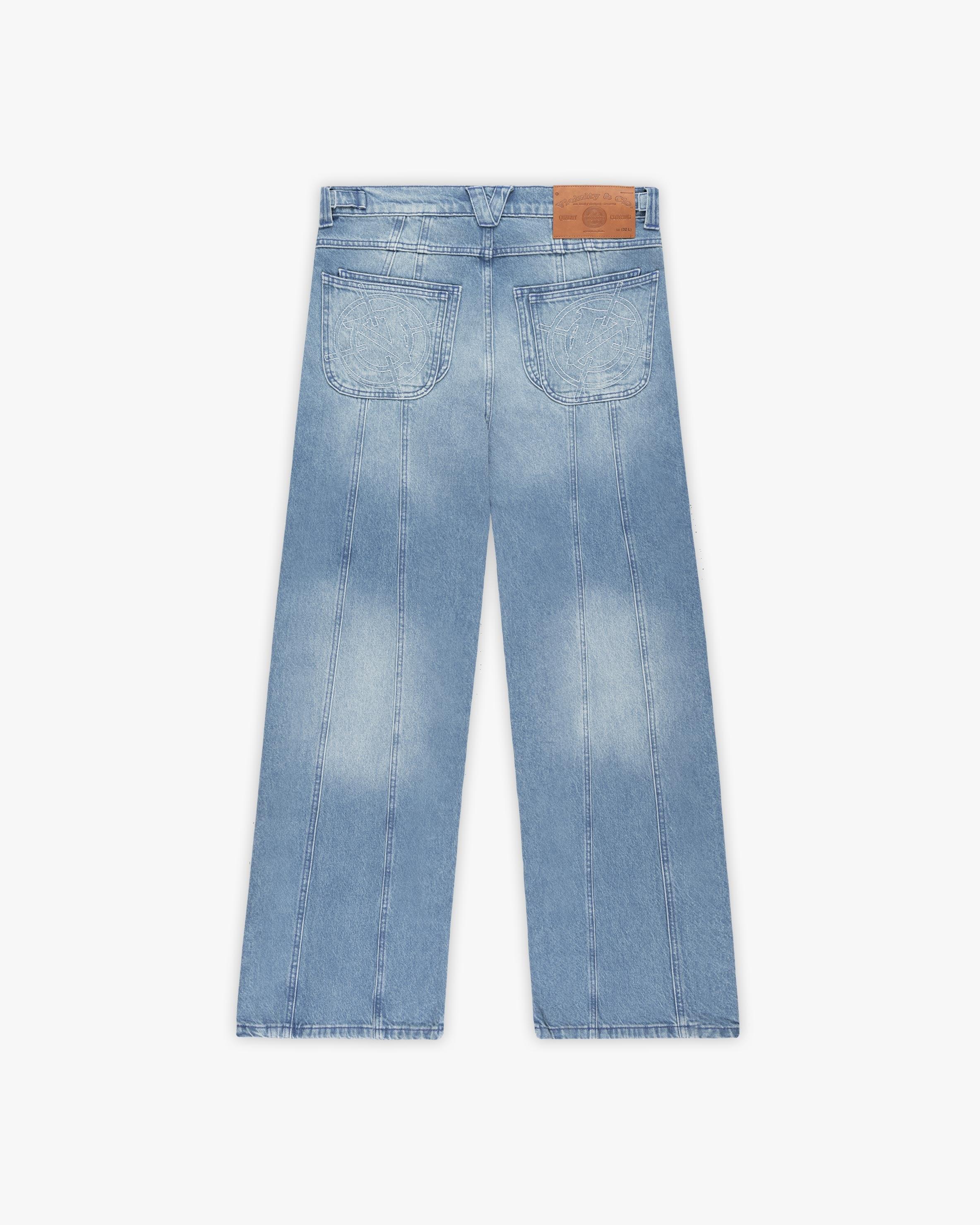 V-LOGO LIGHT BLUE DENIM - Image 4