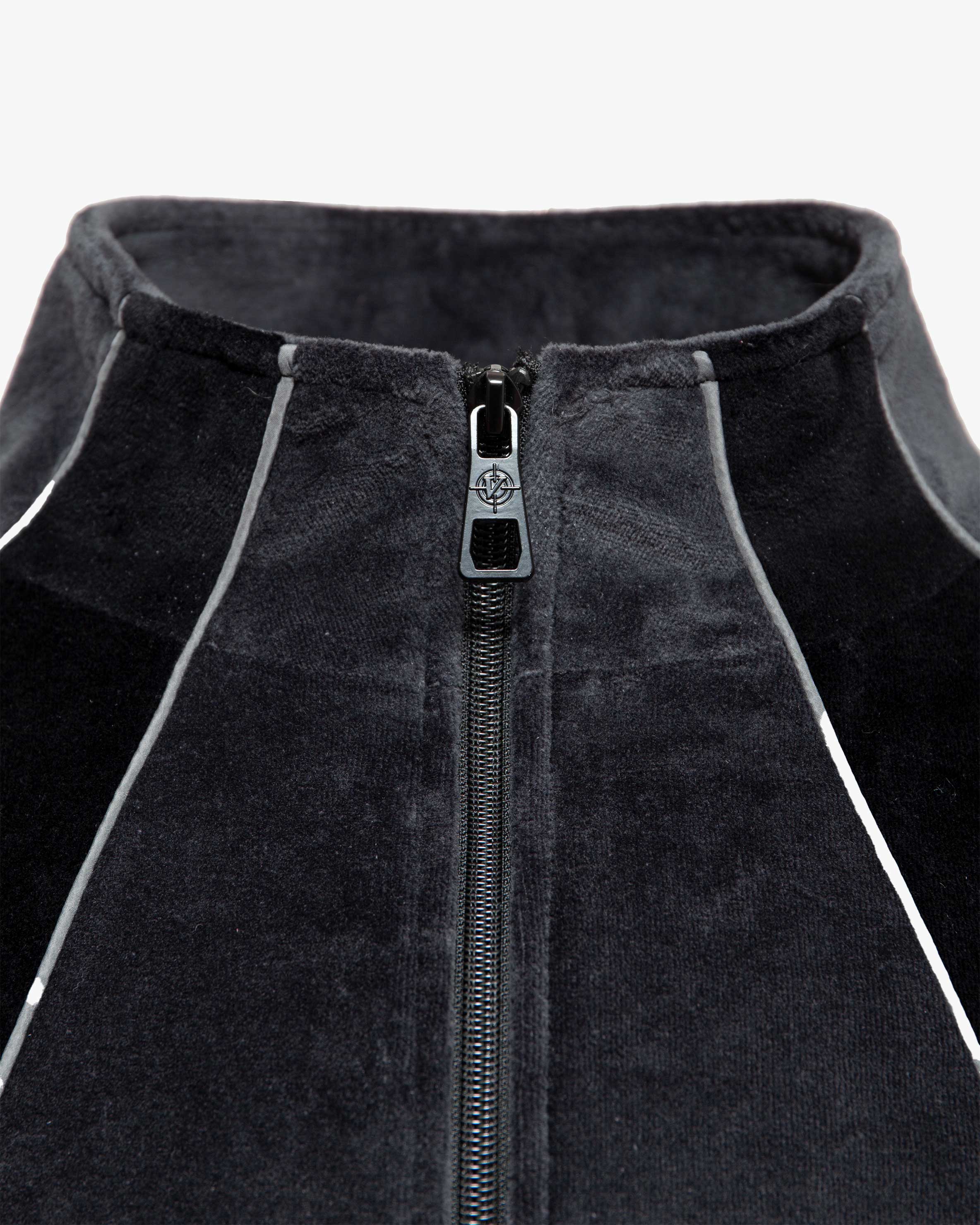 VELOURS TRACK JACKET BLACK - Image 12