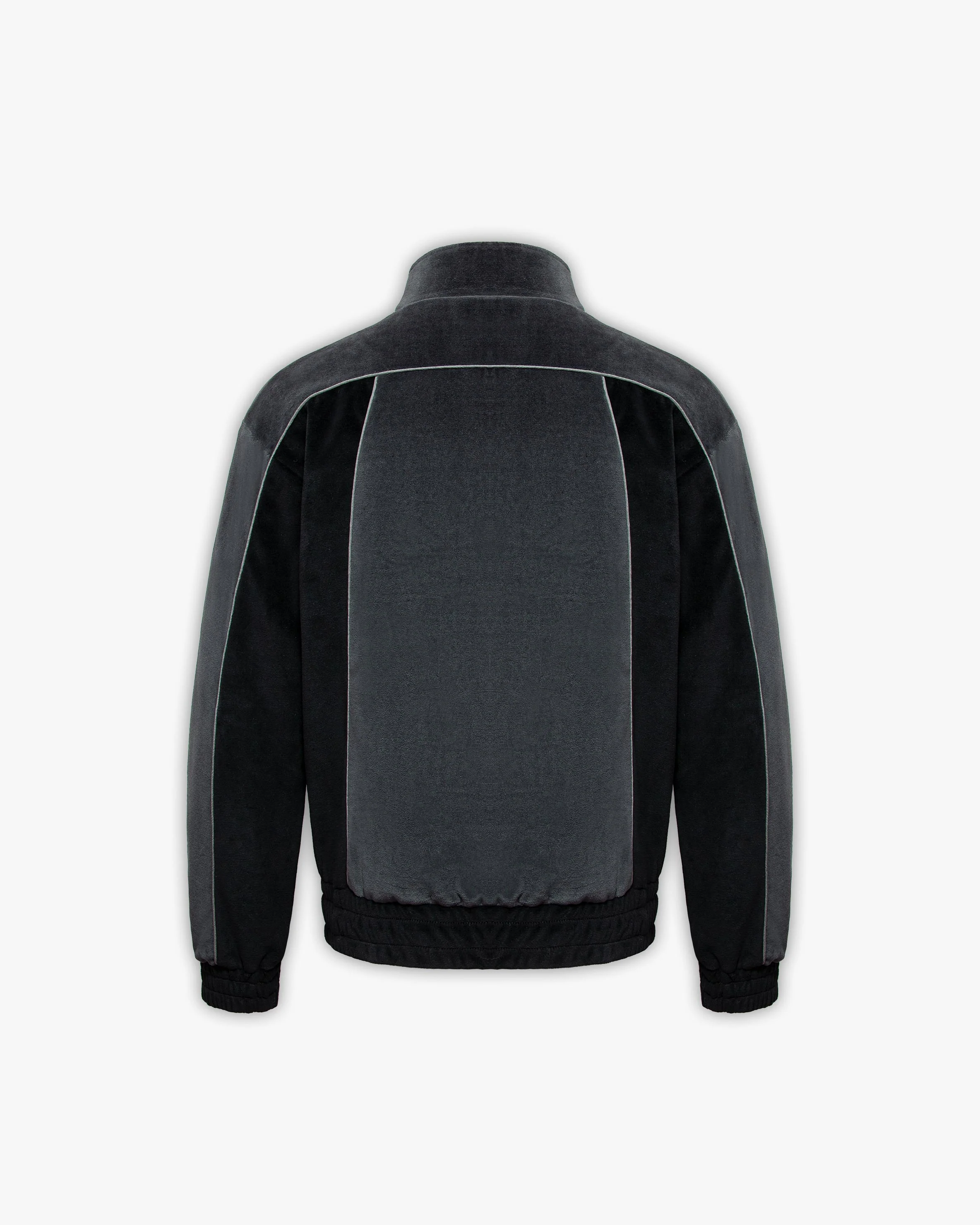 VELOURS TRACK JACKET BLACK - Image 4
