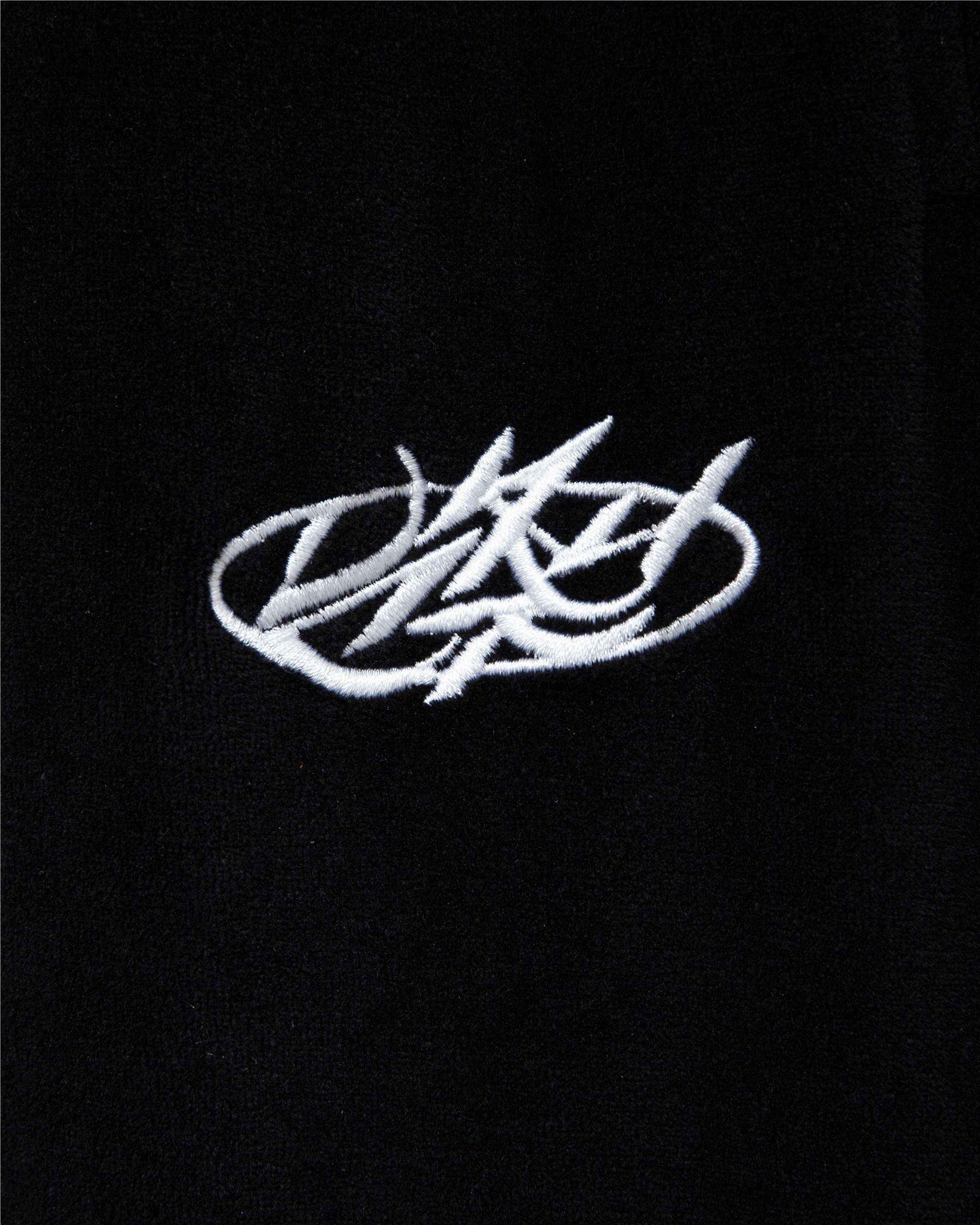 VELOURS TRACK PANTS BLACK - Image 10
