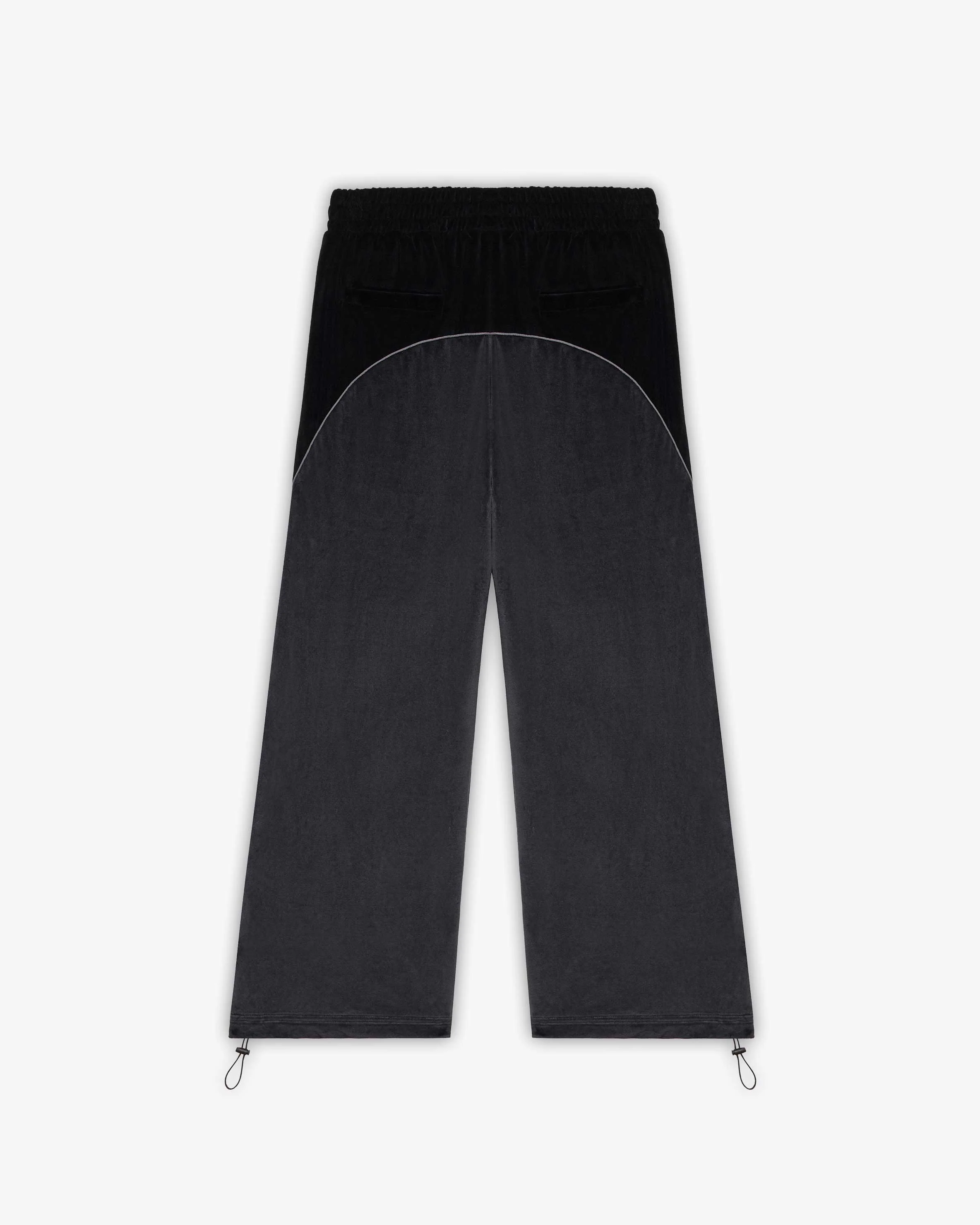 VELOURS TRACK PANTS BLACK - Image 3