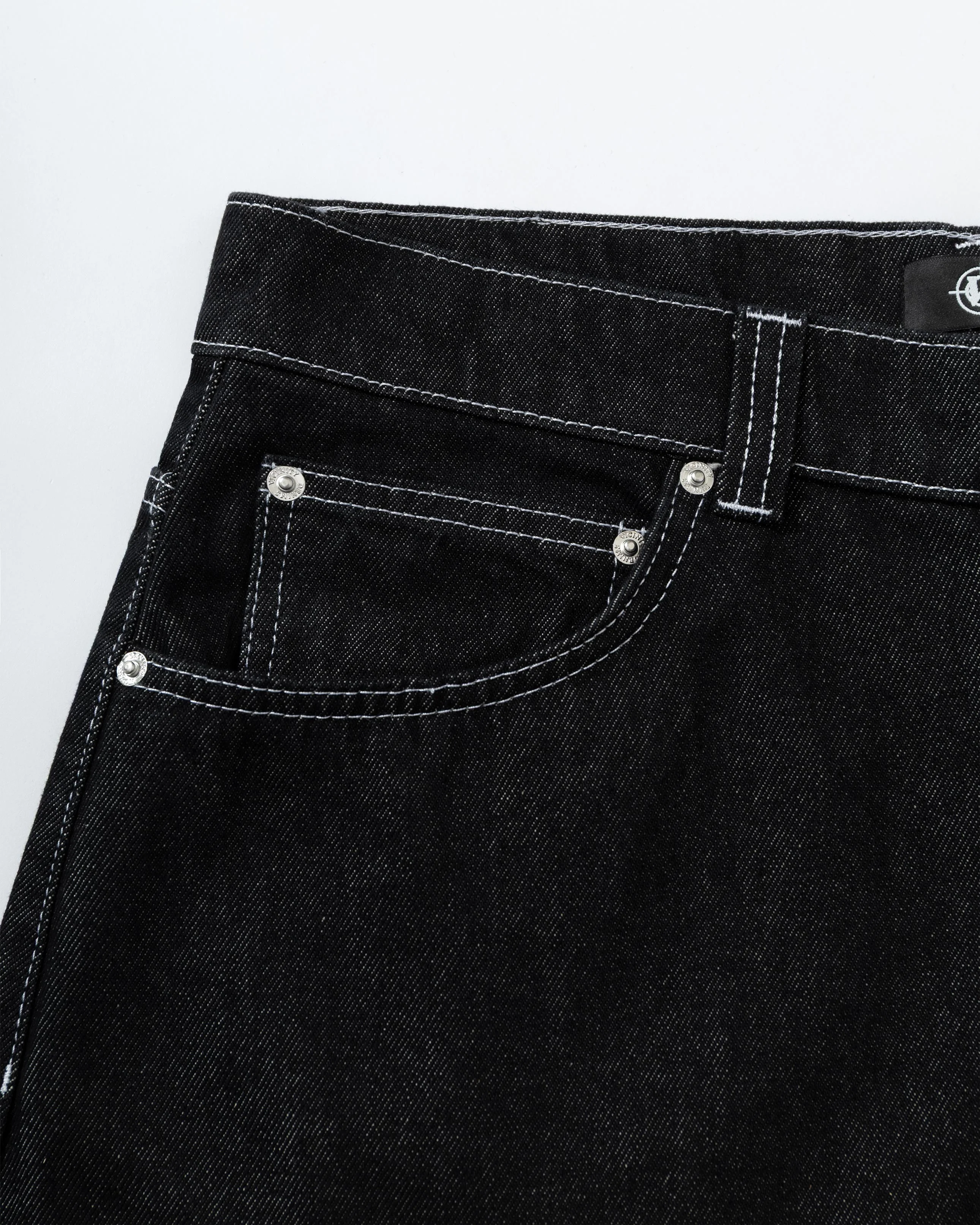VOLUME DENIM RAW BLACK - Image 9