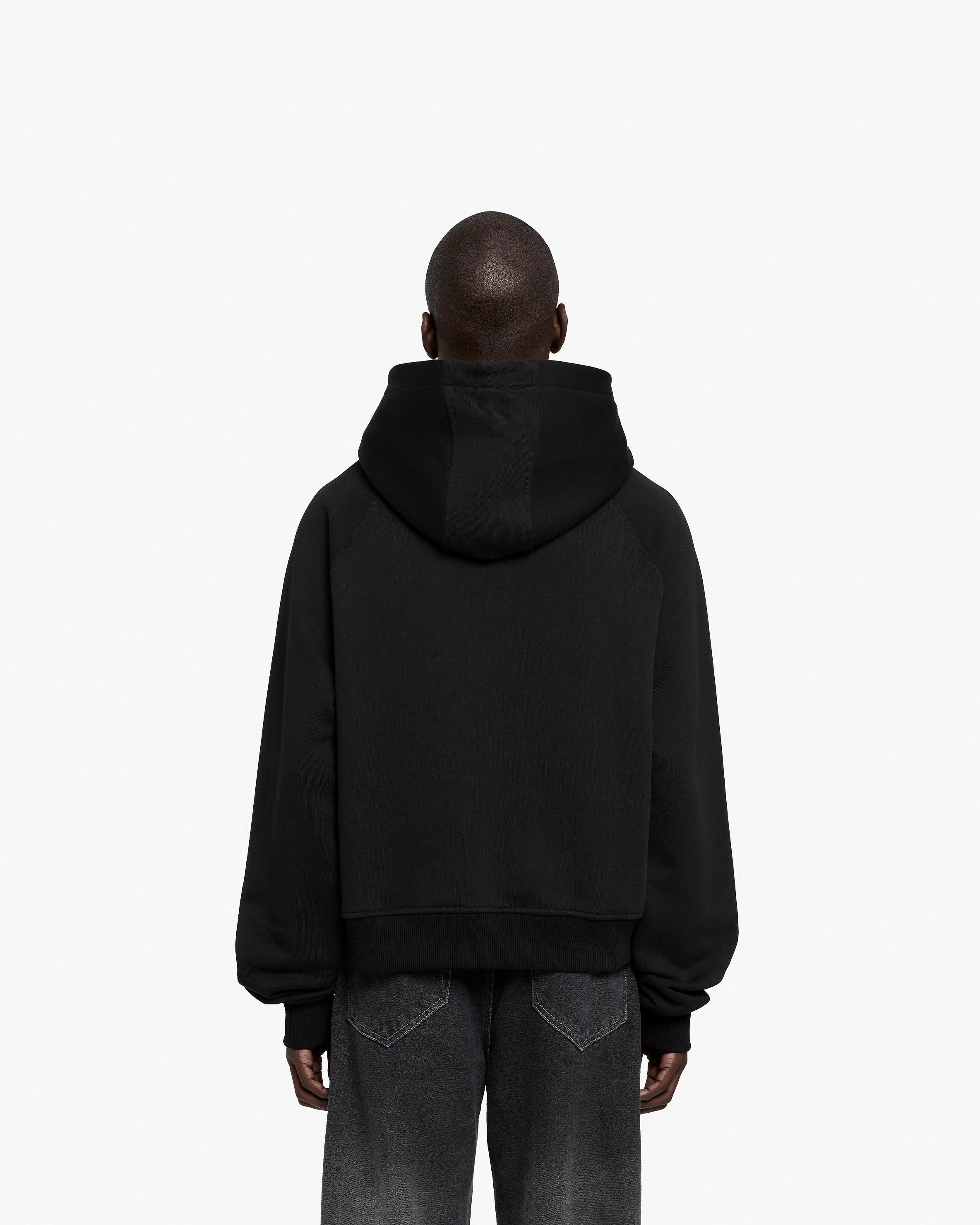 WEB LOGO HOODIE BLACK - Image 6