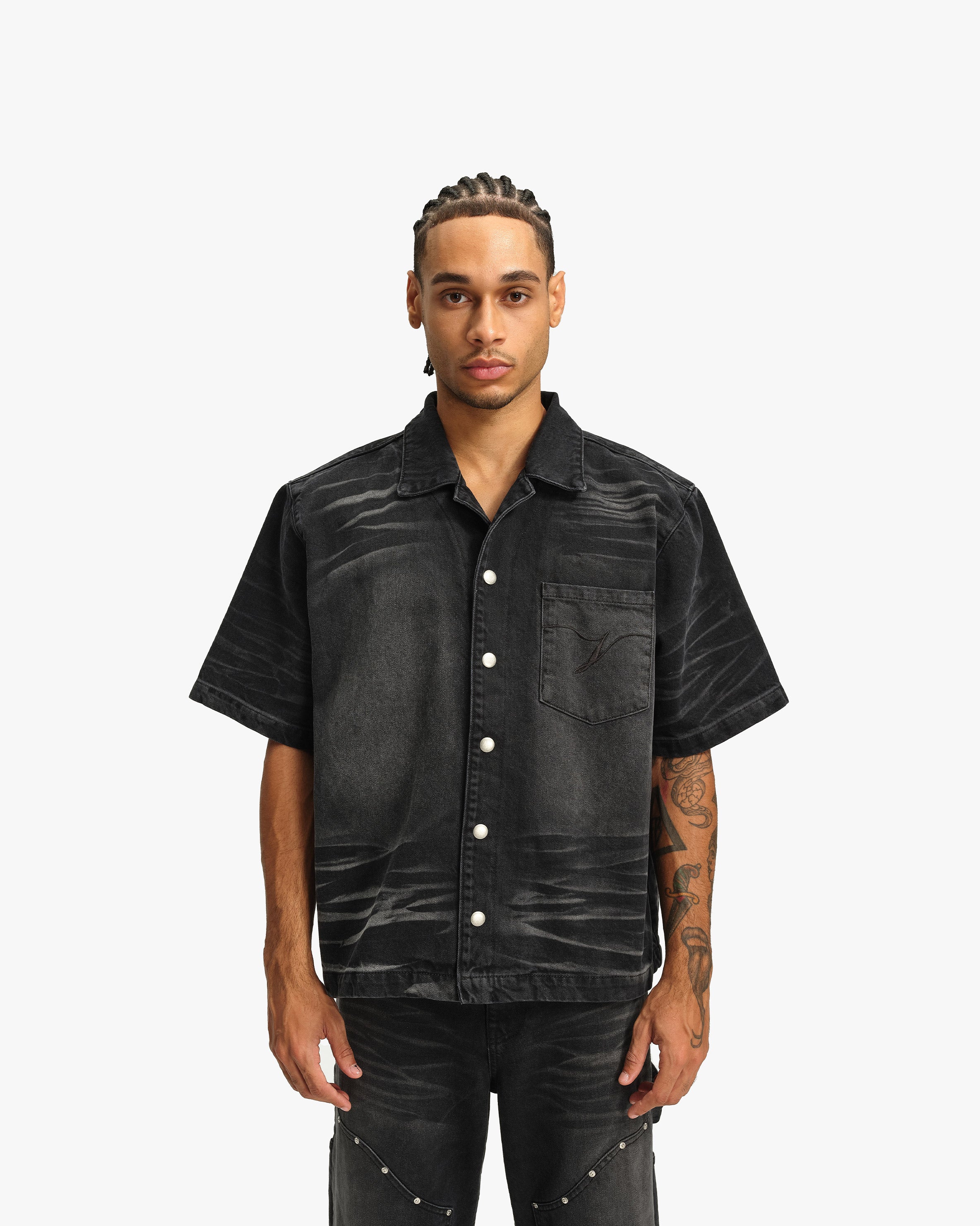 WILD SOUTH DENIM SHIRT COAL - Image 2