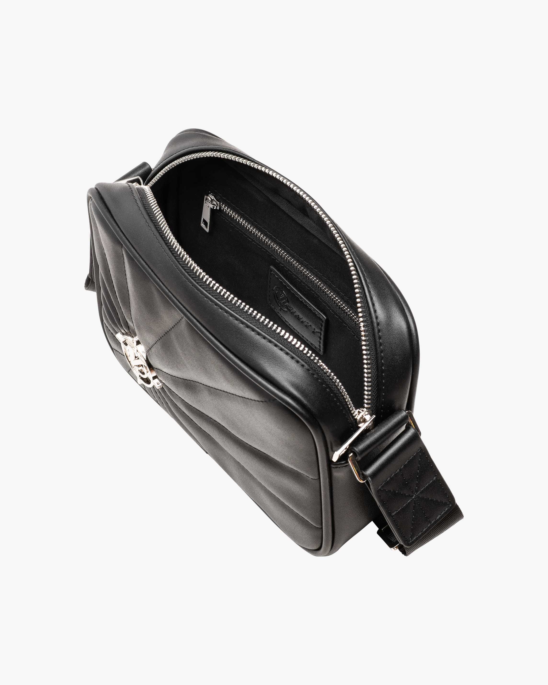 X LEATHER SHOULDERBAG BLACK - Image 3