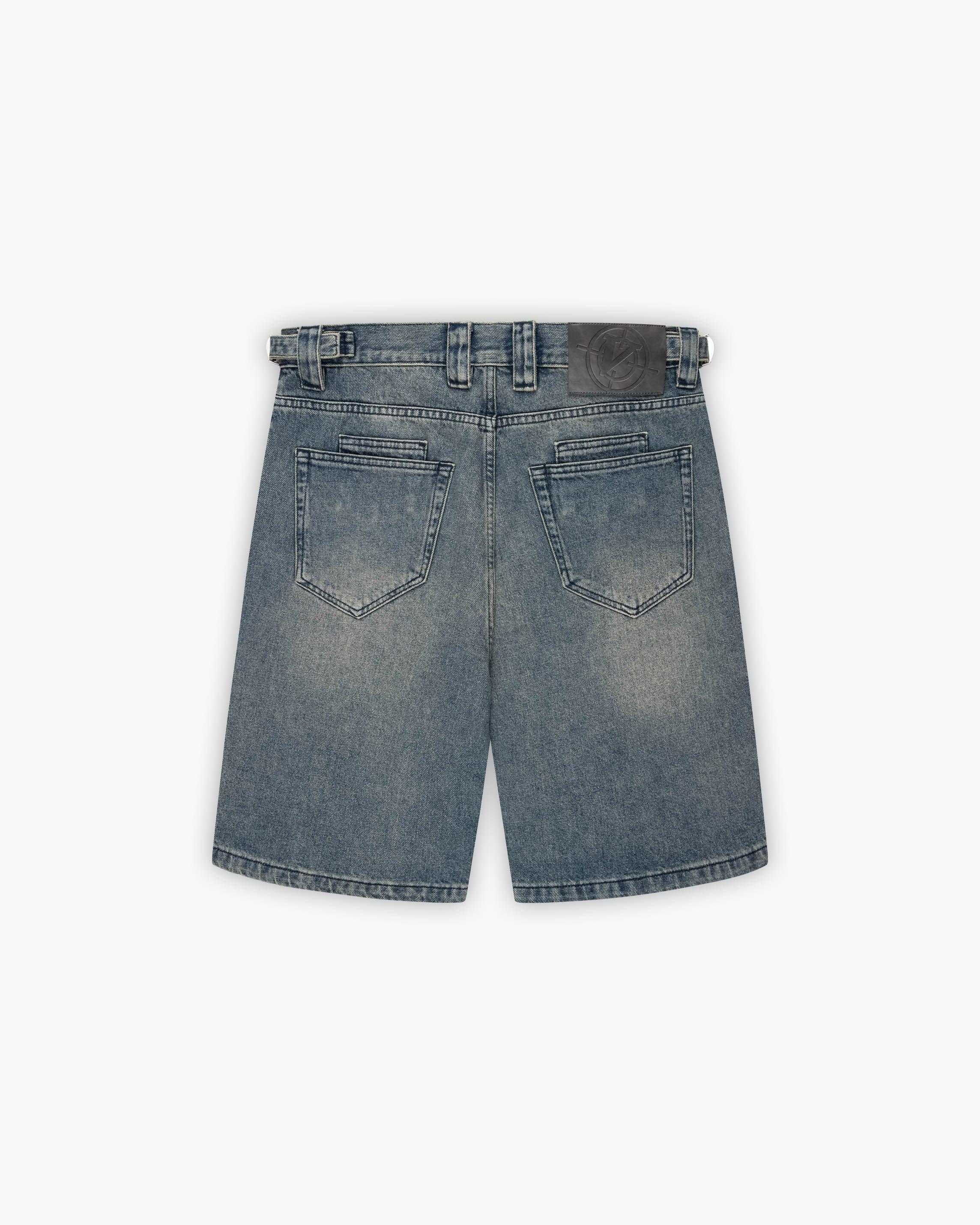 YELLOW TINTED DENIM JORTS - Image 6